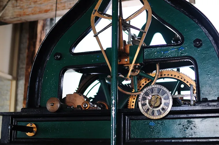 Original photo: The mechanism of a clock